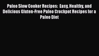 Download Paleo Slow Cooker Recipes:  Easy Healthy and Delicious Gluten-Free Paleo Crockpot