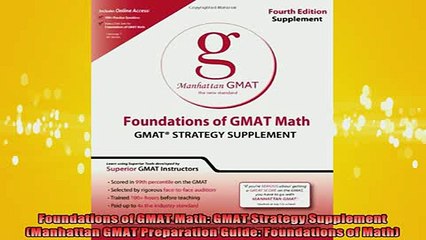 READ book  Foundations of GMAT Math GMAT Strategy Supplement Manhattan GMAT Preparation Guide Online Free