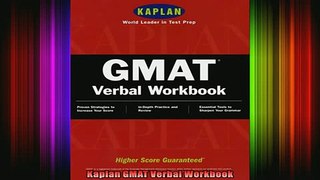 READ book  Kaplan GMAT Verbal Workbook Full EBook