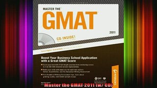 READ book  Master the GMAT 2011 w CD Full Free