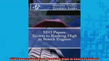 EBOOK ONLINE  SEO Papers Secrets to Ranking High in Search Engines  BOOK ONLINE