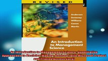 READ book  An Introduction to Management Science Quantitative Approaches to Decision Making Revised Free Online