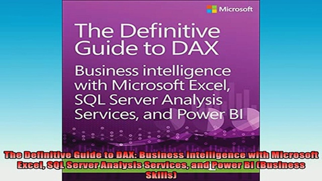 Downlaod Full PDF Free  The Definitive Guide to DAX Business intelligence with Microsoft Excel SQL Server Full Free