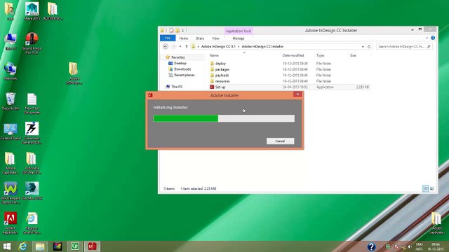 How to install adobe in design CC on windows
