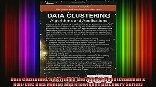 READ book  Data Clustering Algorithms and Applications Chapman  HallCRC Data Mining and Knowledge Online Free