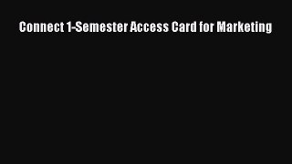 Read Connect 1-Semester Access Card for Marketing Ebook Free