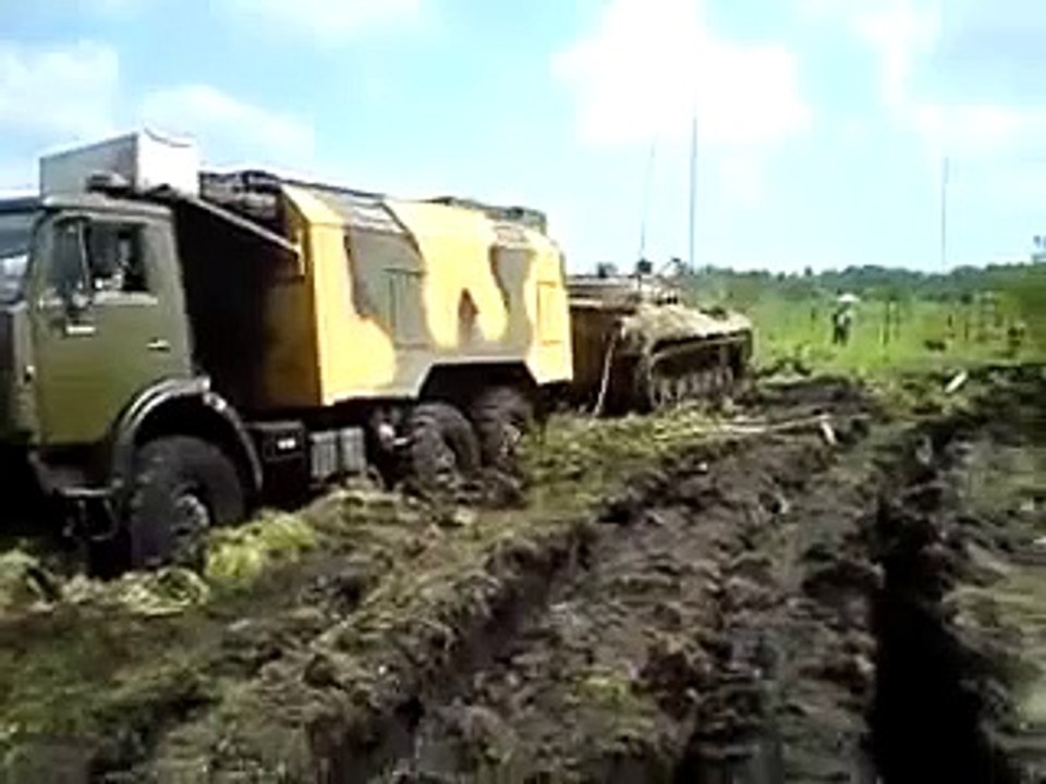 Камаз засел, шок