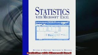 READ book  Statistics with Microsoft Excel Full Free