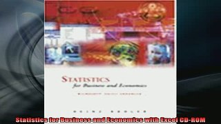 READ book  Statistics for Business and Economics with Excel CDROM Full Free