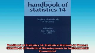 READ FREE Ebooks  Handbook of Statistics 14 Statistical Methods in Finance Handbook of Statistics Full Free