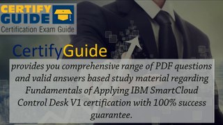 C9560-659 Fundamentals of Applying IBM SmartCloud Control Desk V1 - CertifyGuide Exam Video Training