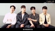 20160425_CNBLUE's message & sing a short part for 'You're so fine Chinese lyrics' event