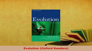 PDF  Evolution Oxford Readers Read Full Ebook