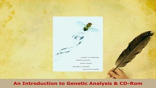 Download  An Introduction to Genetic Analysis  CDRom Free Books