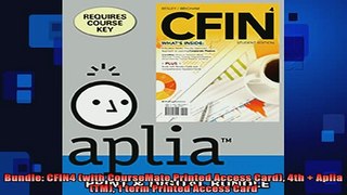 READ book  Bundle CFIN4 with CourseMate Printed Access Card 4th  ApliaTM 1 term Printed Access Online Free
