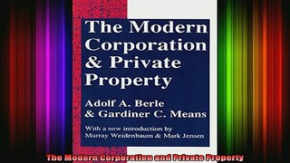 READ book  The Modern Corporation and Private Property Online Free