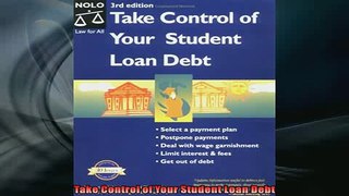 READ book  Take Control of Your Student Loan Debt  FREE BOOOK ONLINE
