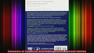 READ FREE Ebooks  Elements of Financial Risk Management Second Edition Free Online