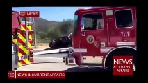 Small plane crashes into car on California highway