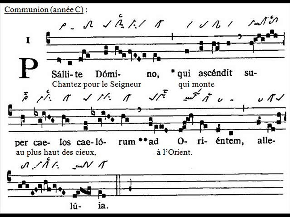 Communio Psallite Domino, Ascensione Domini C (Ascension du Seigneur)