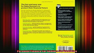 Free PDF Downlaod  Personal Finance For Seniors For Dummies  BOOK ONLINE
