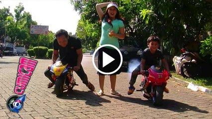Seru...!!! Denny Cagur Balapan Motor dengan Abi - Cumicam 25 April 2016