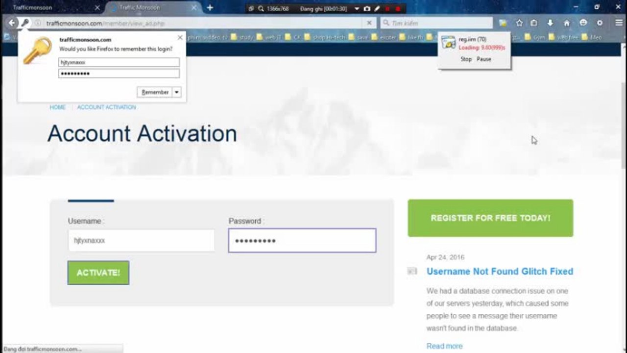 [Sanlishop.net] Trafficmonsoon Auto Registry and Active Mail iMacros
