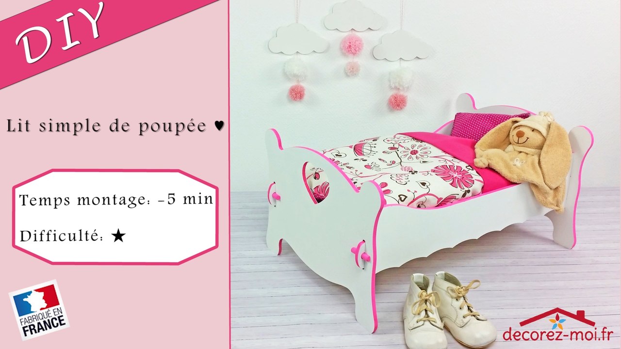 DIY - Petit lit de poupee a personnaliser pour la plus grande joie des petits et grands ♥