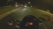 Un motard à plus de 280 km/h pour échapper à la police va le regretter