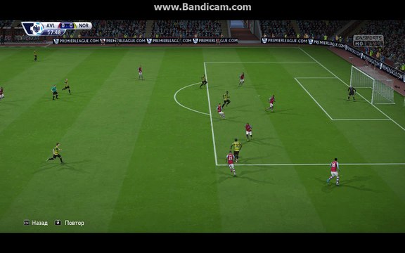 BPL 6 Тур. Астон Вилла - Норвич 0:1. Tettey, 59'