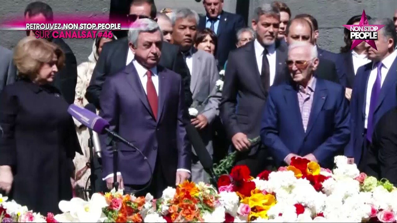 Charles Aznavour et George Clooney réunis pour un hommage aux victimes du génocide arménien (vidéo)