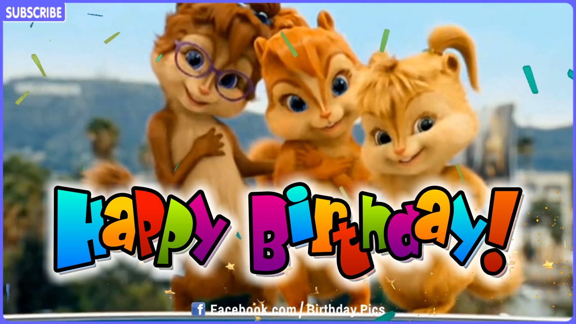 Chipmunks & Chipettes Style Happy Birthday Song Video - Dailymotion Video