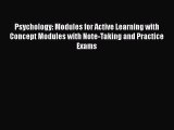 [Read book] Psychology: Modules for Active Learning with Concept Modules with Note-Taking and