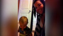 Little Boy Walks into Wall - Funny Animals Channel