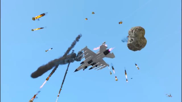 GTA 5 Meteor Mod w/ Angry Planes Mod! (Grand Theft Auto 5 Meteor Mod Gameplay)