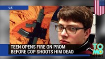 Teen opens fire at school prom and is promptly shot dead by police officer