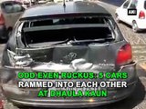 Odd-Even ruckus: 5 cars rammed into each other at Dhaula Kaun