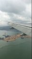 Cathay Pacific Airways B777-300 Landing at Hong Kong International Airport (Runway 25R)