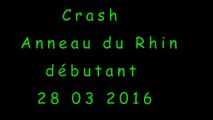 Entrainement Anneau du Rhin 28 03 2016 Team Passion vitesse  - Crash Moto - Triumph 675 R - Gopro 3 