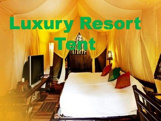 Know About Luxury Resort Tent