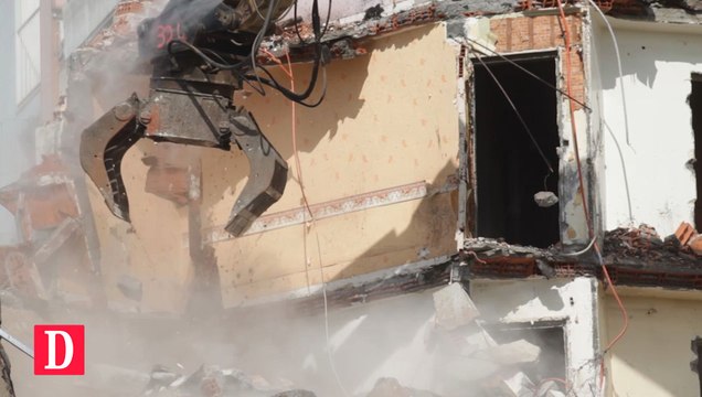 Démolition de tours du quartier des Chaumes à Montauban