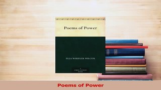 PDF  Poems of Power  Read Online
