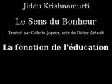 Krishnamurti - La fonction de l'éducation - Livre Audio le sens du bonheur