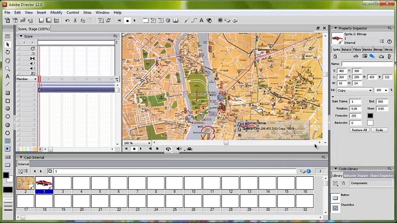 Animation Recording in adobe director 12