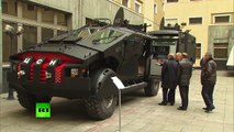 FSB Batmobile- Putin inspects Security Service special op vehicles