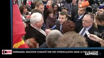 Emmanuel Macron chahuté par des syndicalistes dans le Puy-de-Dôme (vidéo)
