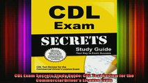 Read Cdl Exam Secrets Study Guide Cdl Test Review For The - 