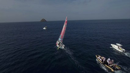 Arrivée de Gedimat et Generali filmé par un drone