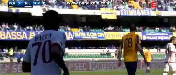 Carlos Bacca Annuled Goal  - Verona 0-1 Milan 25-04-2016