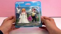 Mariage Playmobil français–Un couple Playmobil se marie avec la robe mariée et le costume